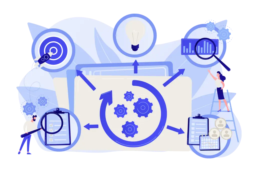 image vectorielle d'un projet de site vitrine