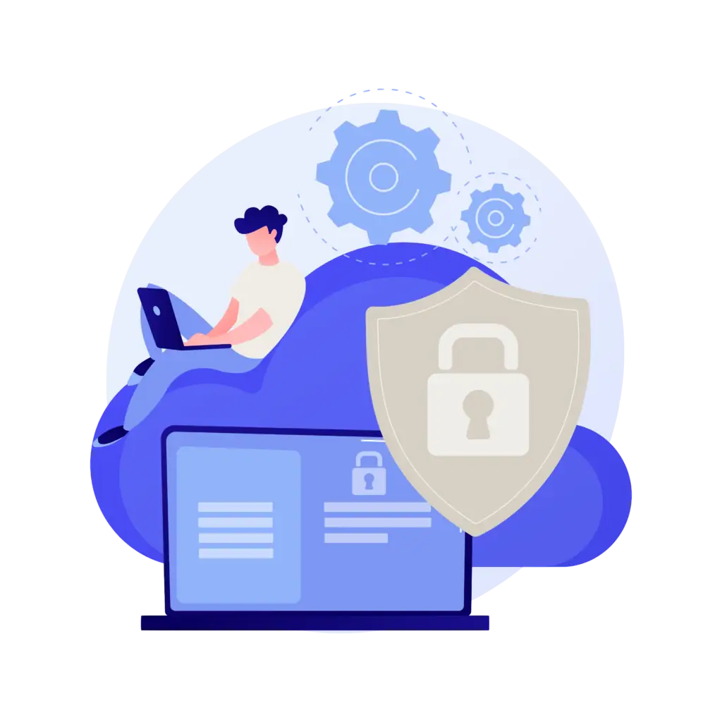 image vectorielle de site sécurisé