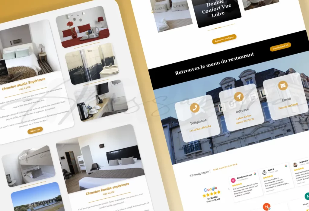 site wordpress hotel restaurant